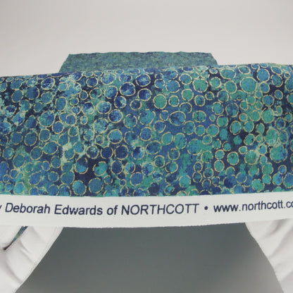 Metallic Printed Quilting Cotton by Northcott - Dusk River Rocks - Shimmer Collection