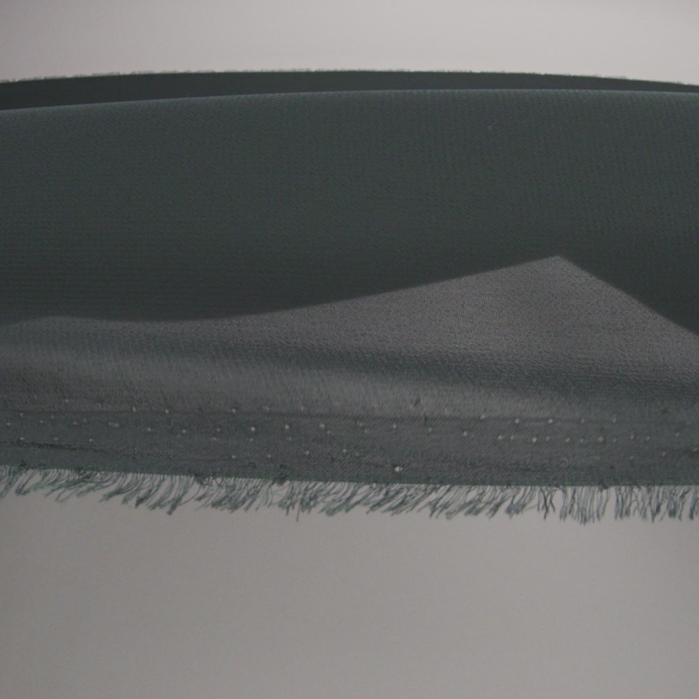 Polyester High-Multi Chiffon - Charcoal Gray - Netta Collection by Mood - Image 7 of 8