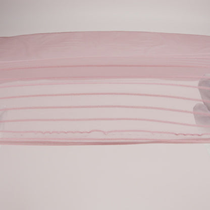 Embroidery Striped Tulle - Dusty Rose - Elsinore Collection