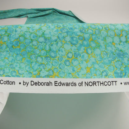 Wide Backing Quilting Cotton by Northcott, 108" Wide - Lagoon Large Pebbles - Shimmer Wide Backing Collection