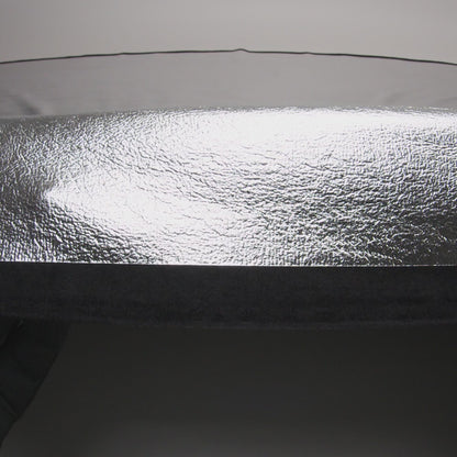 Textured Faux Leather - Metallic Silver - Ileana Collection