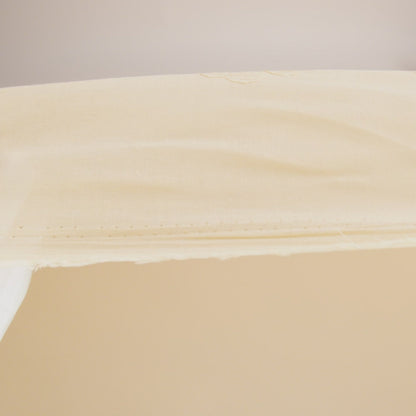 Embroidered Eyelet Cotton Voile - Vanilla Big Tossed Flowers - Naomi Collection