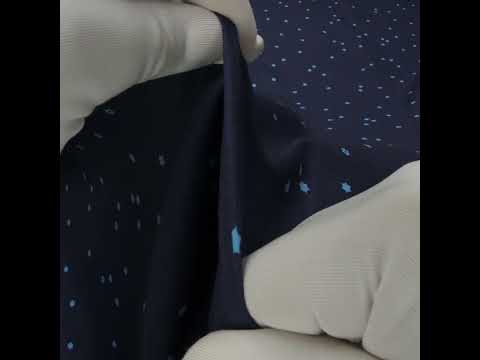 Printed Quilting Cotton by Ghazal Razavi for FIGO Studio - Navy Flowers - Seasons Basics Collection - Image 6 of 6