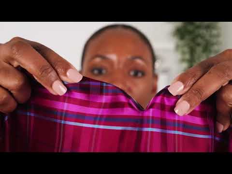 Fuchsia, Blue and Aqua Plaid Twill Lining