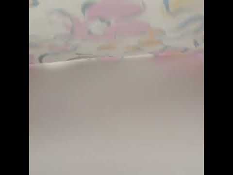 Linen and Rayon Woven - Baby Pink, Light Blue and Creamsicle Ink Brush Flowers - Mood Exclusive Pastel Botanica Print