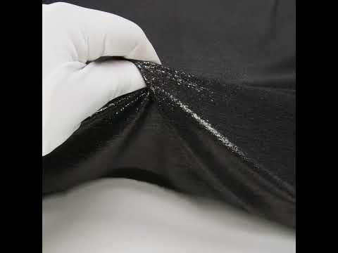 Metallic Foiled Uneven Stretch Rib Knit - Charcoal on Black - Estelle Collection - Image 6 of 6