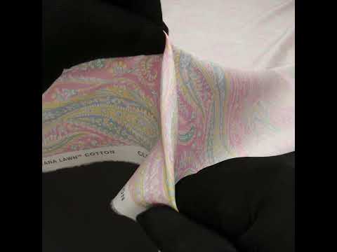 Liberty Fabrics Tana Lawn® - Felix and Isabelle Light Pink - Pink, Pale Blue and Light Green Wild Paisley - Image 6 of 6
