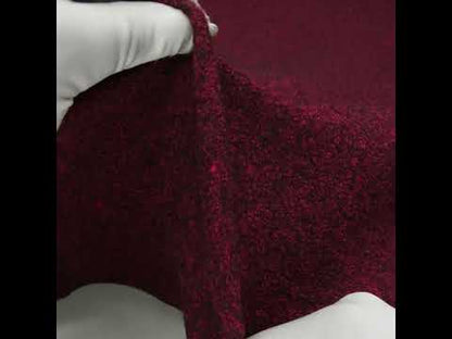 Boiled Wool Coating Fabric - Marbled Windsor Wine Red - Ketil Collection