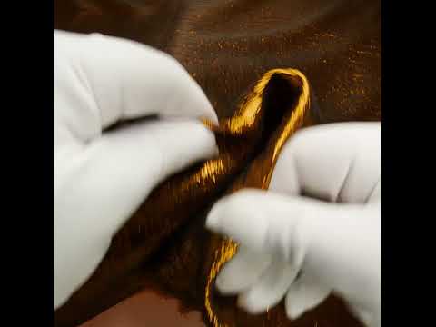 Metallic Brocade - Orange Subtle Wrinkles - Kylie Collection - Image 6 of 7