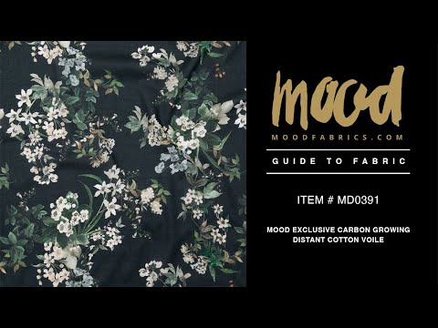 Cotton Voile - Moonless Night Floral - Aesthetic Matters Print - Mood Exclusive Kenko Collection