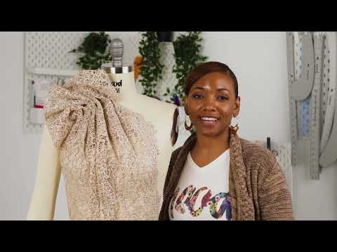 Guipure Lace with Glitter - Black Meandering Lines