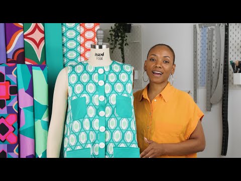 Stretch Cotton Sateen - Turquoise Honeycomb Diamonds - Arcade Fever Print - Mood Exclusive Yesterday Collection
