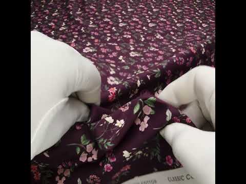 Liberty Fabrics Tana Lawn® - Annie Purple - Royal Purple, Pink and Green Scattered Wildflowers - Image 5 of 5