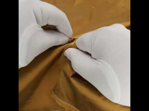 Tafetán de poliéster - Liso teñido en oro victoriano - Colección Bellamy