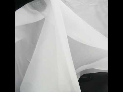 Silk Organza 54" - Bright White - Premium Collection