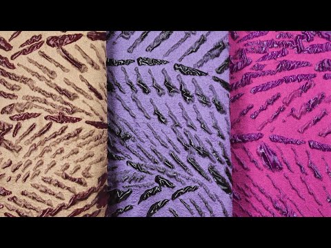 Metallic Purple and Black Abstract Luxury Brocade
