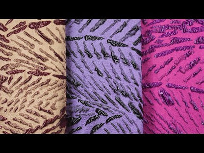 Metallic Purple and Black Abstract Luxury Brocade