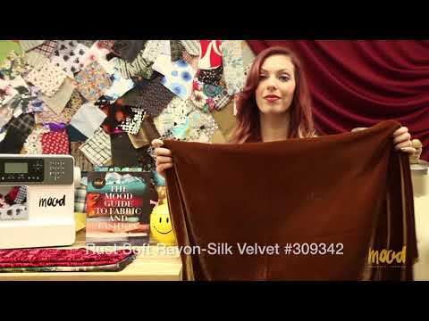 Soft Rayon-Silk Velvet - Rust Brown - Cicero Collection