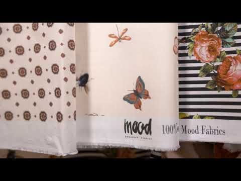 Cotton Voile - Navy Fish and Coral - Seacoral Delights Print - Mood Exclusive St. Tropez Collection