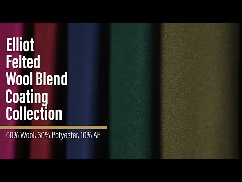 Felted Wool Blend Coating - Brown - Elliot Collection