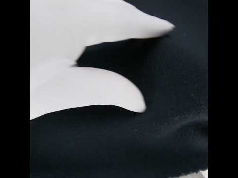 Italian Midnight Navy Creped Wool Double Cloth