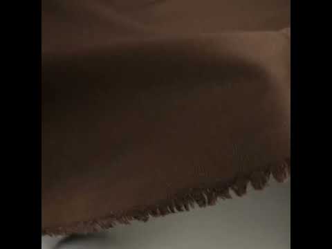 Carbon Brushed Stretch Khaki Twill - Coffee Bean Brown - Averill Collection - Image 7 of 7
