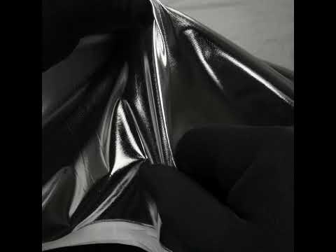 Knit Faux Leather with PET Anodized Aluminum Film - Silver - Elizabeth Collection - Image 6 of 6