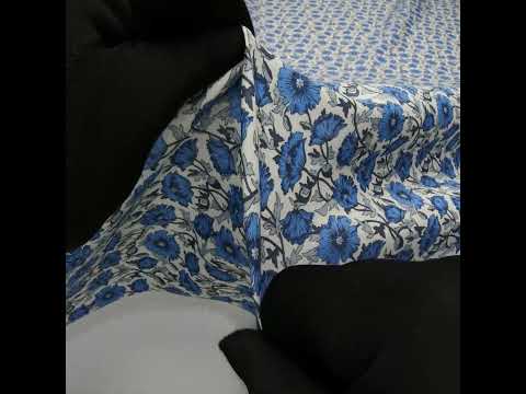 Liberty Fabrics Tana Lawn® - Astell Reece Blue - Blue and White Flower Vines - Image 6 of 6