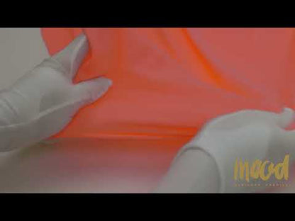 Neon Coral Recycled Polyester Jersey