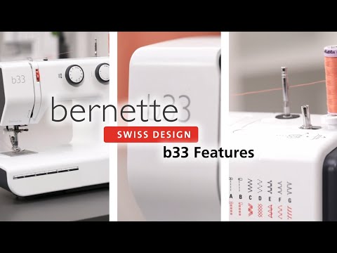 bernette 33 - Compact Mechanical Sewing Machine for Beginners with 15 Stitches