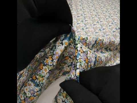 Liberty Fabrics Tana Lawn® - Libby Purple - Lavender, Blue and Yellow Field of Daisies - Image 6 of 6