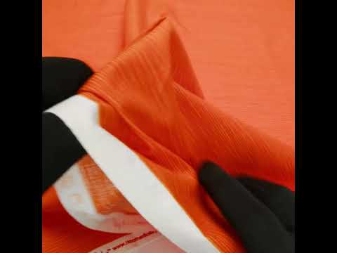 Printed Quilting Cotton by Heather Bailey for FIGO Studio - Tangerine Fine Line Striations - Pop Sugar Collection - Image 5 of 5