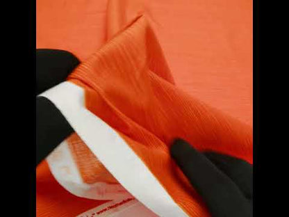 Printed Quilting Cotton by Heather Bailey for FIGO Studio - Tangerine Fine Line Striations - Pop Sugar Collection