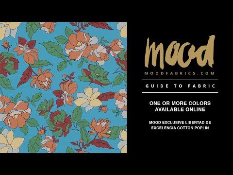 Cotton Poplin - Blue Floral - Libertad de Excelencia Print - Mood Exclusive Avenable Collection