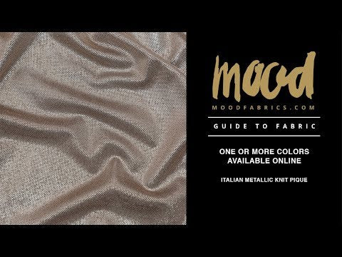 Italian Metallic Gold and Black Knit Pique