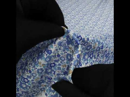 Liberty Fabrics Tana Lawn® - Betsy Ann Blue - Blue, Teal and Orange Floral