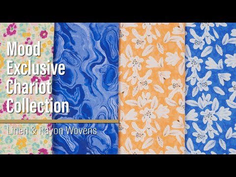 Linen-Rayon Woven - Yellow Floral - Daybreak Bloom Print - Mood Exclusive Chariot Collection
