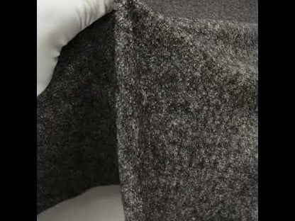 Boiled Wool Coating Fabric - Marbled Peat and Light Gray - Ketil Collection