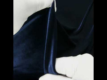 Stretch Velour - Navy - Persica Collection