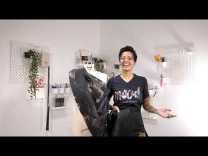 Metallic Gold and Black Abstract Luxury Burnout Brocade