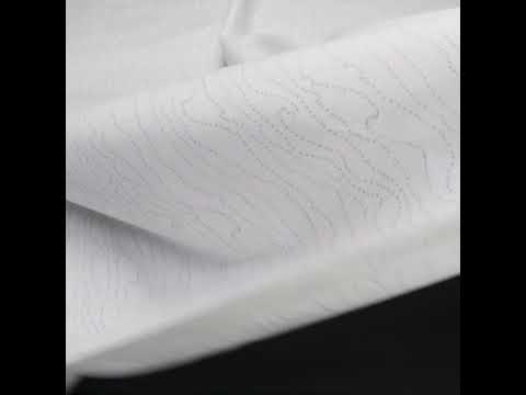 Printed Quilting Cotton by Ghazal Razavi for FIGO Studio - White and Gray Strings - Dovetail Collection