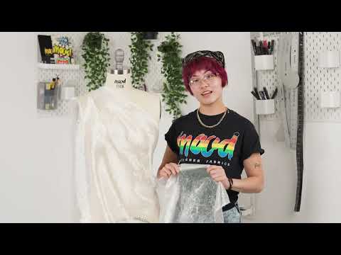Iridescent Rainbow and Blue or Not Crinkled Polyester Organdy - Image 5 of 5