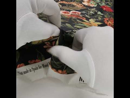 Stretch Cotton Sateen - Black Floral - Garden of Earthly Delights Print - Mood Exclusive Harvest Collection