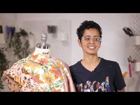 Linen and Rayon Woven - Pink Floral - Primavera Print - Mood Exclusive Viso Collection