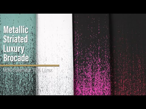 Silver and Metallic Black Striated Luxury Brocade - Image 6 of 6