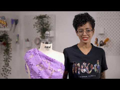 Corded Lace - Periwinkle Floral
