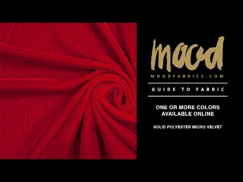 Polyester Micro Velvet - Primary Blue