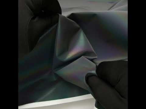 Rainbow Reflective Fabric with Cotton Backing