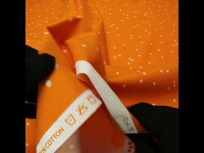 Printed Quilting Cotton by Ghazal Razavi for FIGO Studio - Orange Flowers - Seasons Basics Collection