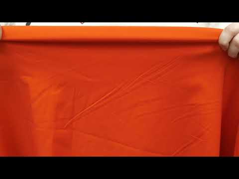 Tomato Stretch Cotton Sateen
